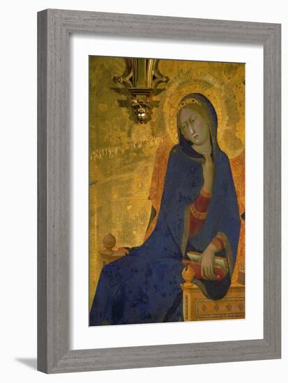 Annunciation, Detail of the Virgin-Simone Martini-Framed Giclee Print