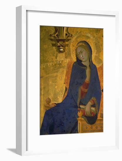 Annunciation, Detail of the Virgin-Simone Martini-Framed Giclee Print