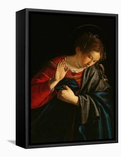 Annunciation (detail)-Orazio Gentileschi-Framed Premier Image Canvas
