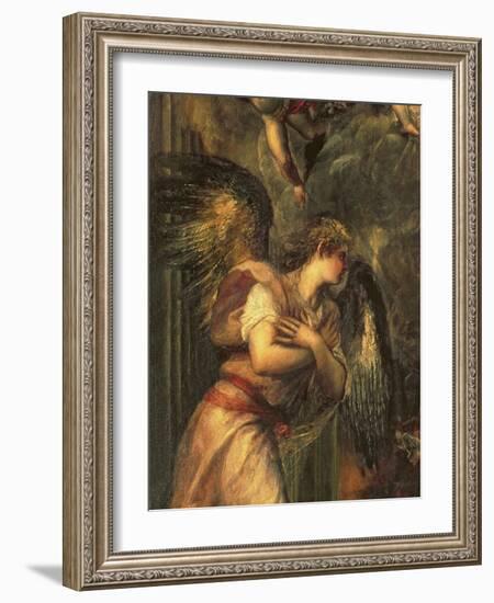 Annunciation (Detail)-Titian (Tiziano Vecelli)-Framed Giclee Print