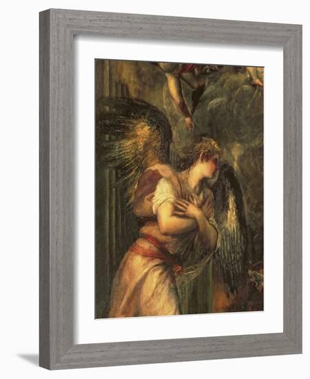 Annunciation (Detail)-Titian (Tiziano Vecelli)-Framed Giclee Print