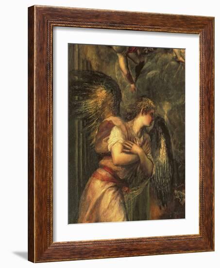 Annunciation (Detail)-Titian (Tiziano Vecelli)-Framed Giclee Print