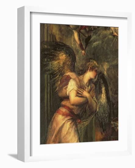 Annunciation (Detail)-Titian (Tiziano Vecelli)-Framed Giclee Print