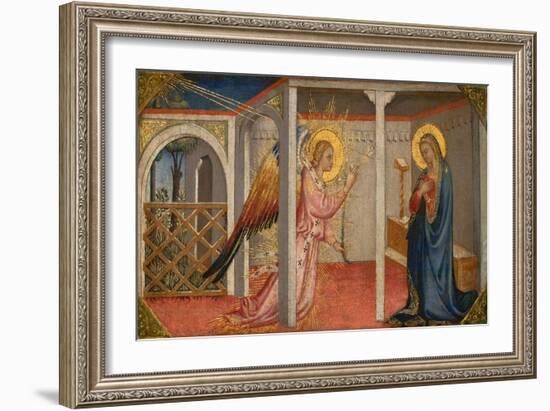 Annunciation, Florence, Early-Mid 15Th Century (Tempera on Panel)-Italian School-Framed Giclee Print