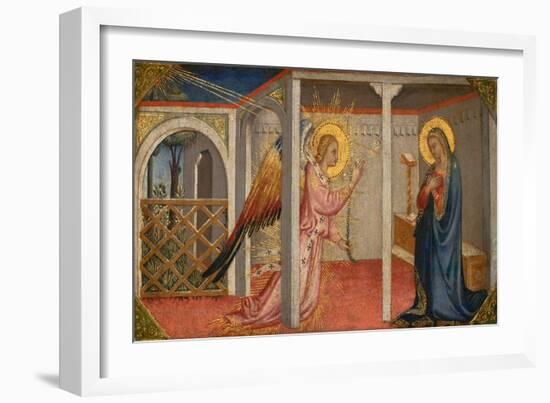 Annunciation, Florence, Early-Mid 15Th Century (Tempera on Panel)-Italian School-Framed Giclee Print