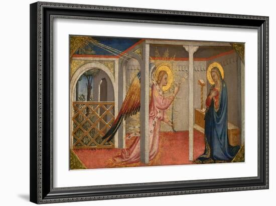 Annunciation, Florence, Early-Mid 15Th Century (Tempera on Panel)-Italian School-Framed Giclee Print