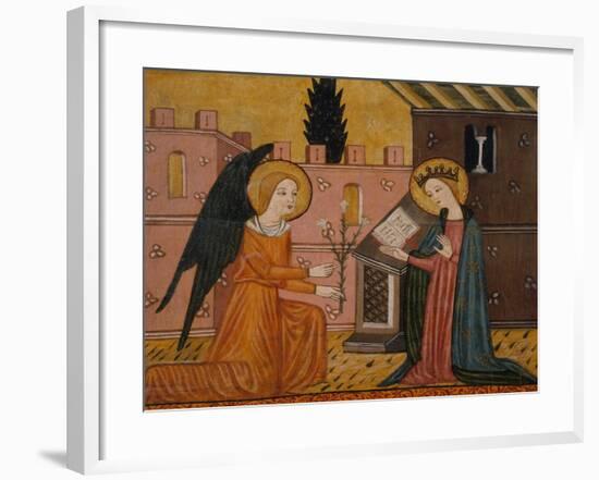 Annunciation, from Bellver De Cerdanya, 14th Century-null-Framed Giclee Print