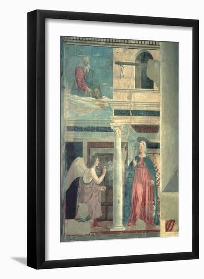 Annunciation, from the True Cross Cycle, Completed 1464-Piero della Francesca-Framed Giclee Print