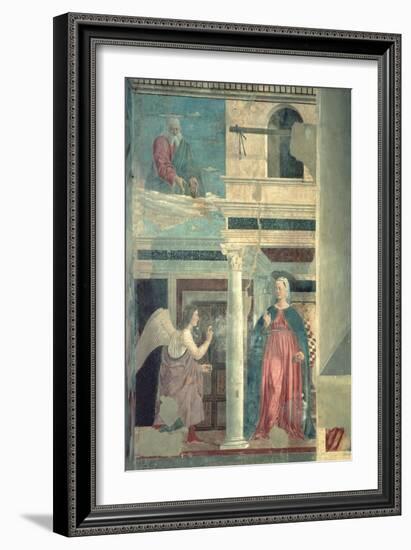 Annunciation, from the True Cross Cycle, Completed 1464-Piero della Francesca-Framed Giclee Print