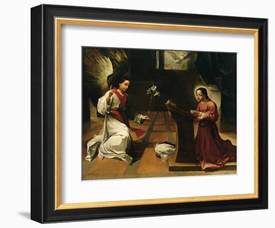 Annunciation, Ludovico Carracci-null-Framed Giclee Print