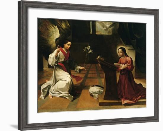 Annunciation, Ludovico Carracci-null-Framed Giclee Print