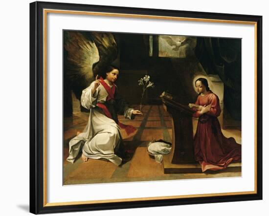 Annunciation, Ludovico Carracci-null-Framed Giclee Print