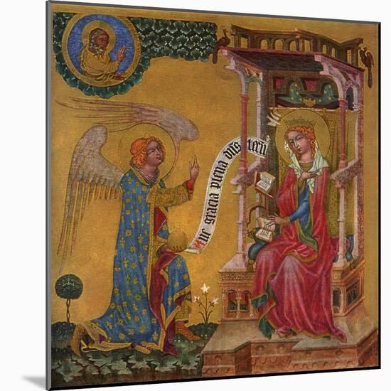 Annunciation of the Virgin Mary, C1350-null-Mounted Giclee Print