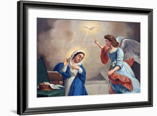 Annunciation Painting in Nossra Senhora Da Conceicao Church-Godong-Framed Photographic Print