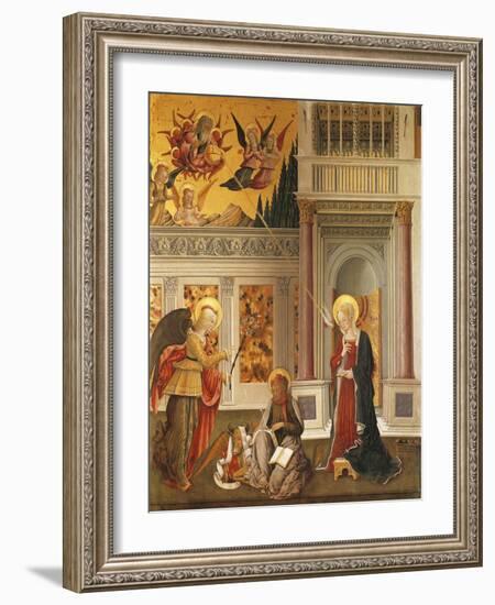 Annunciation to Mary and Saint Luke the Evangelist-null-Framed Giclee Print