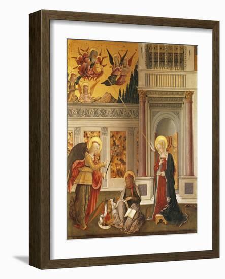 Annunciation to Mary and Saint Luke the Evangelist-null-Framed Giclee Print