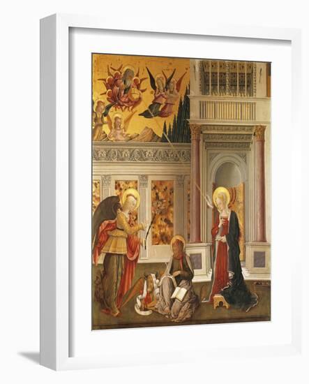 Annunciation to Mary and Saint Luke the Evangelist-null-Framed Giclee Print