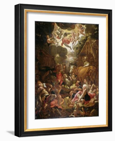 Annunciation to the Shepherds-Joachim Wtewael-Framed Art Print