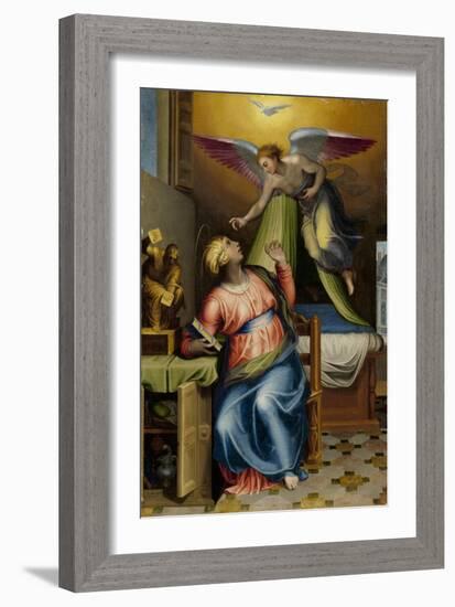 Annunciation to the Virgin-Marcello Venusti-Framed Art Print