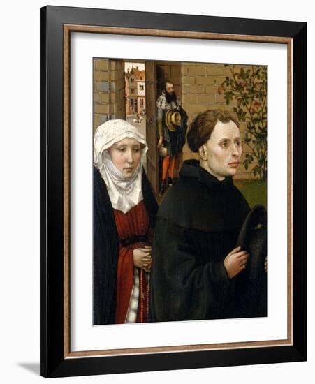 Annunciation Triptych (Merode Altarpiece), c.1427-32-Master of Flemalle-Framed Giclee Print