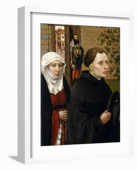 Annunciation Triptych (Merode Altarpiece), c.1427-32-Master of Flemalle-Framed Giclee Print