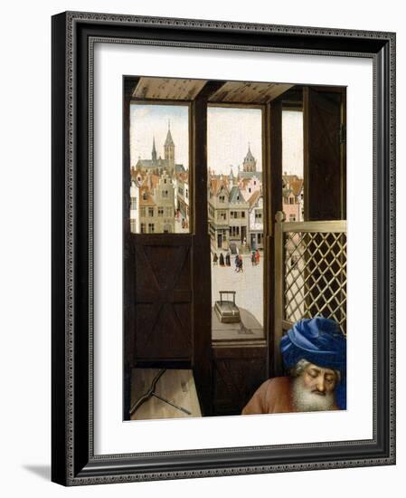 Annunciation Triptych (Merode Altarpiece), c.1427-32-Master of Flemalle-Framed Giclee Print