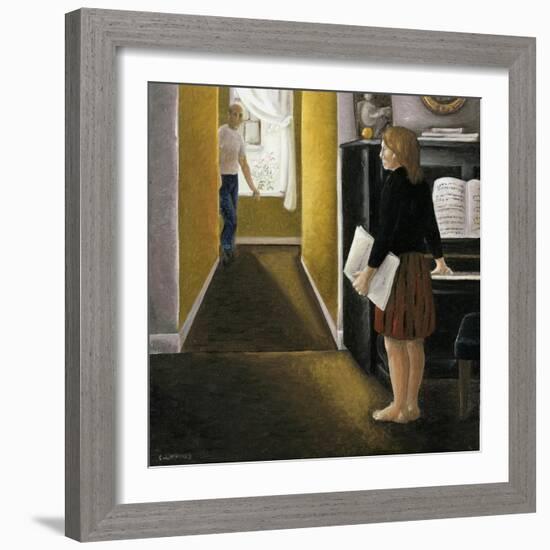 Annunciation with Piano, 2005-Caroline Jennings-Framed Giclee Print