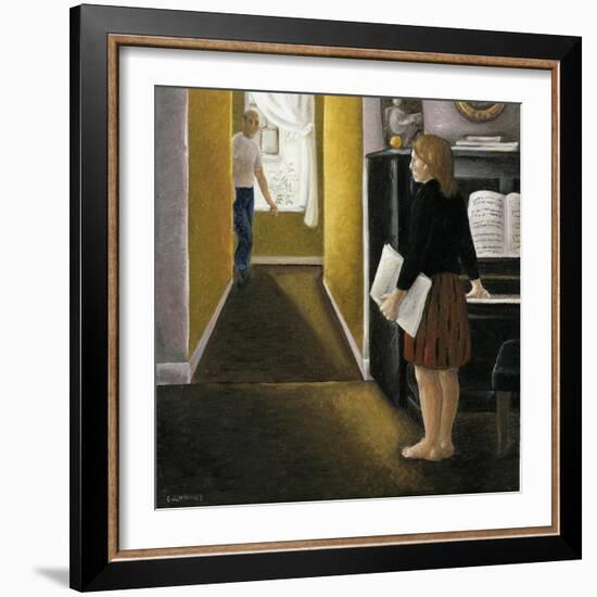 Annunciation with Piano, 2005-Caroline Jennings-Framed Giclee Print