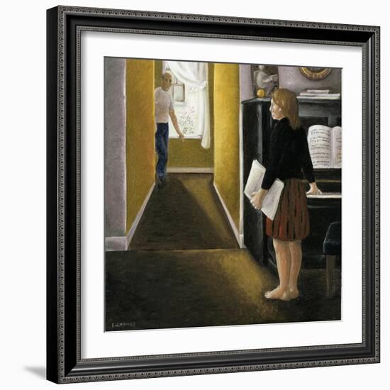 Annunciation with Piano, 2005-Caroline Jennings-Framed Giclee Print