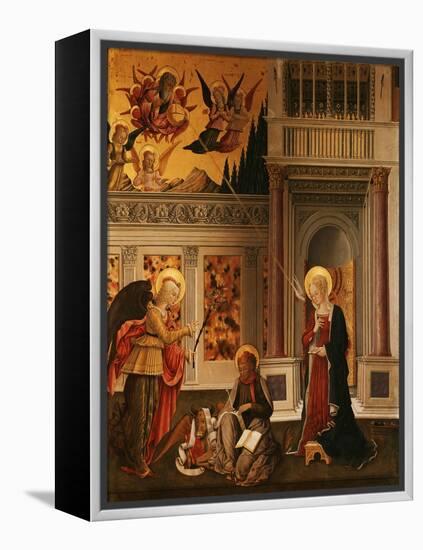 Annunciation, with Saint Luke the Evangelist-Benedetto Bonfigli-Framed Premier Image Canvas