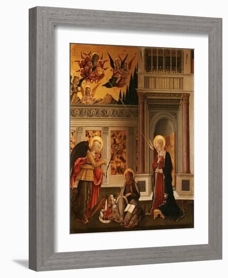 Annunciation, with Saint Luke the Evangelist-Benedetto Bonfigli-Framed Giclee Print