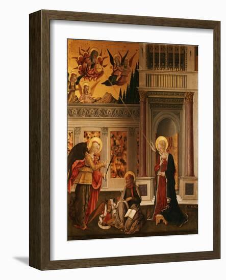 Annunciation, with Saint Luke the Evangelist-Benedetto Bonfigli-Framed Giclee Print