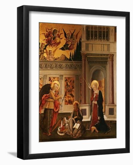 Annunciation, with Saint Luke the Evangelist-Benedetto Bonfigli-Framed Giclee Print