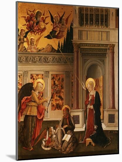 Annunciation, with Saint Luke the Evangelist-Benedetto Bonfigli-Mounted Giclee Print