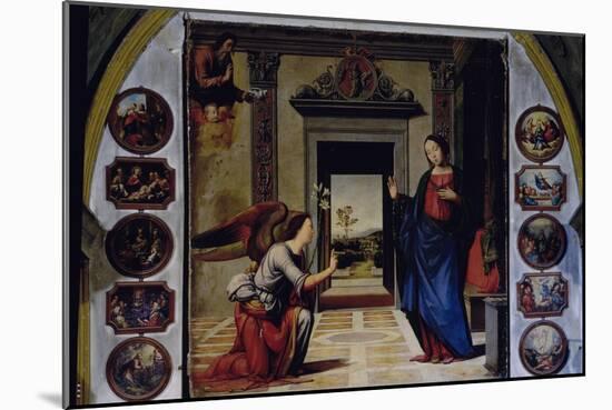 Annunciation-Mariotto Albertinelli-Mounted Giclee Print