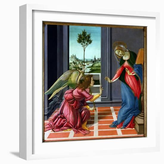 Annunciation-Sandro Botticelli-Framed Giclee Print