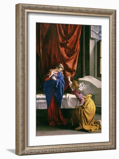 Annunciation-Orazio Gentileschi-Framed Giclee Print