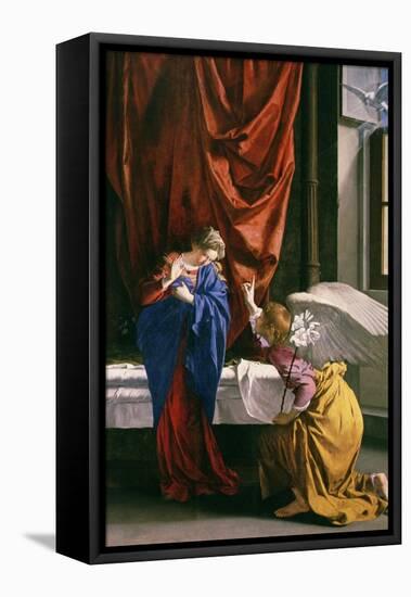 Annunciation-Orazio Gentileschi-Framed Premier Image Canvas