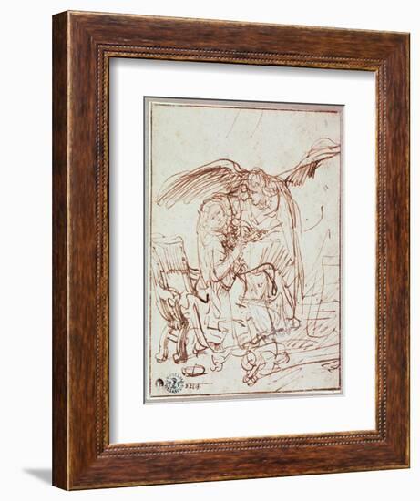 Annunciation-Rembrandt van Rijn-Framed Giclee Print