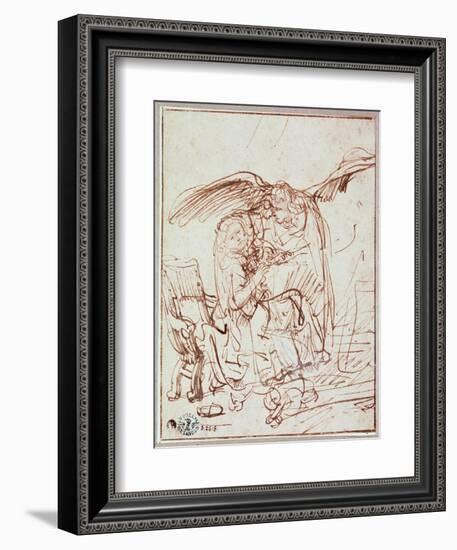 Annunciation-Rembrandt van Rijn-Framed Giclee Print