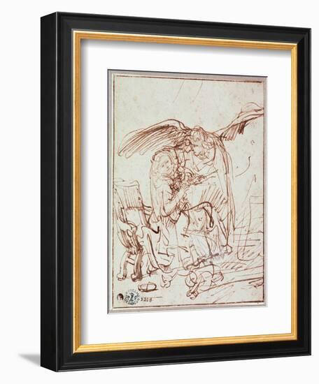 Annunciation-Rembrandt van Rijn-Framed Giclee Print