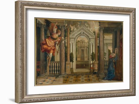 Annunciation-Paolo Veronese-Framed Giclee Print