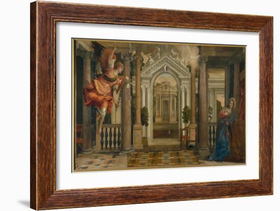 Annunciation-Paolo Veronese-Framed Giclee Print