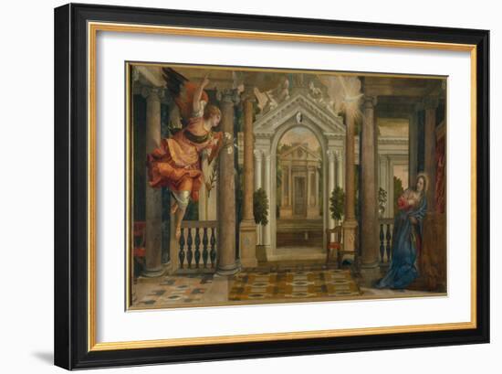 Annunciation-Paolo Veronese-Framed Giclee Print