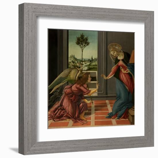 Annunciation-Sandro Botticelli-Framed Art Print