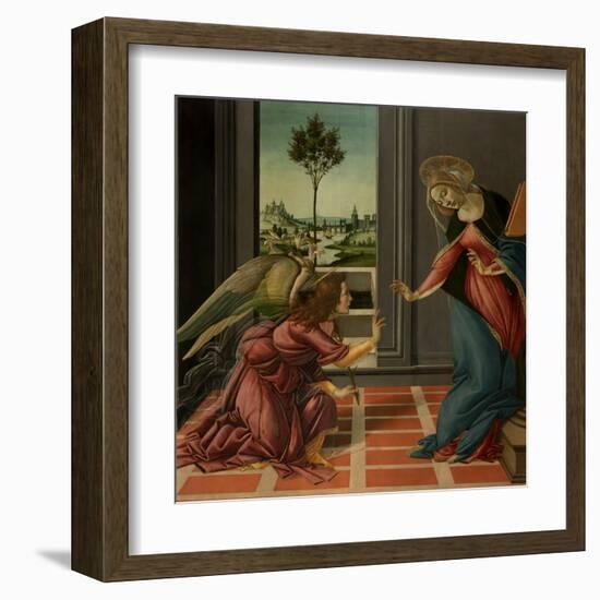 Annunciation-Sandro Botticelli-Framed Art Print