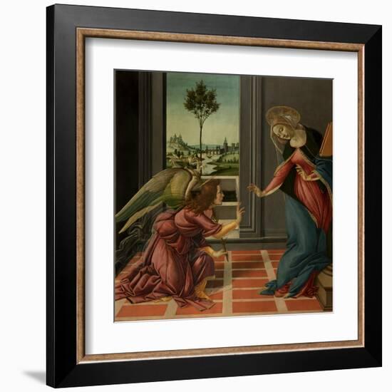 Annunciation-Sandro Botticelli-Framed Art Print