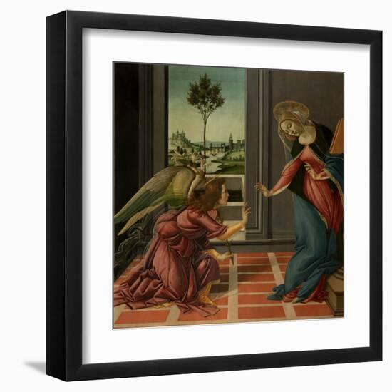 Annunciation-Sandro Botticelli-Framed Art Print