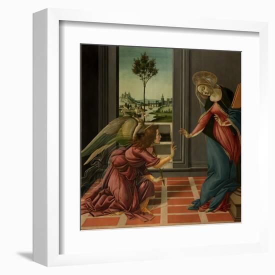 Annunciation-Sandro Botticelli-Framed Art Print