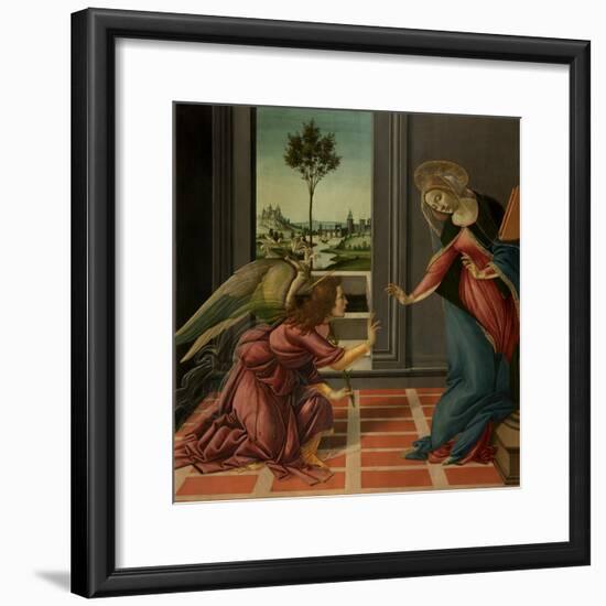 Annunciation-Sandro Botticelli-Framed Art Print